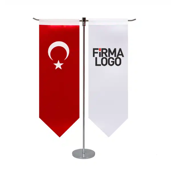 t-masa-bayrak-kilic-kesim T Kılıç Masa Bayrağı (Direksiz) - Görsel 1