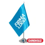 Tekli Özel Logolu Masa Bayrağı 15x22,5 cm (Direksiz)