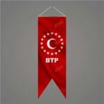 BTP Kırmızı Kırlangıç Bayrak 50x150 cm