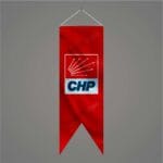 Chp Kırmızı Kırlangıç Bayrak 50x150 cm