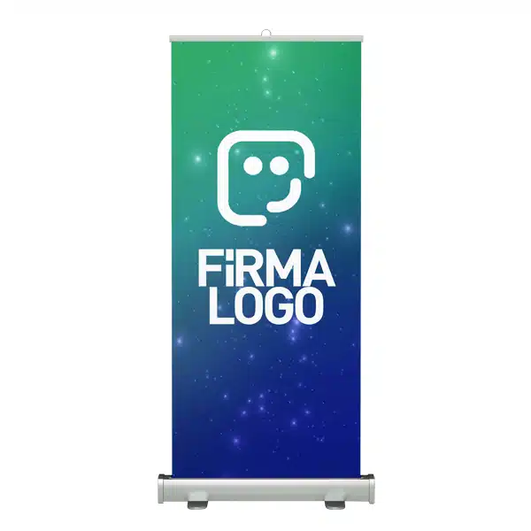 özel-logolu-rollup-banner Özel Logolu 85x200 cm Roll Up Banner (Baskılı) - Görsel 1