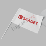 Saadet Partisi 50×75 cm Raşel Sopalı Bayrak - Görsel 2