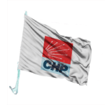 CHP Otofors Bayrağı Beyaz 30×45 Cm