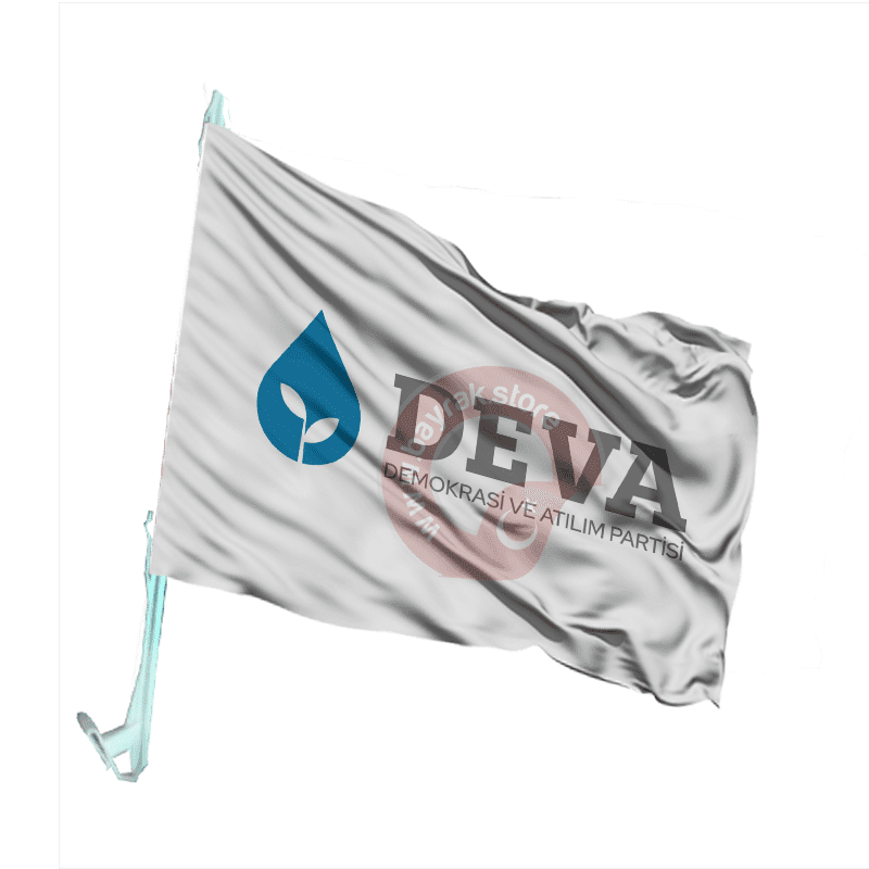 deva-partisi-otofors-beyaz Deva Partisi Otofors Bayrağı Beyaz 30×45 Cm - Görsel 1