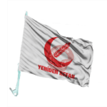 Yeniden Refah Partisi Otofors Bayrağı Beyaz 30×45 Cm