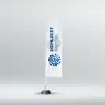 Memleket Partisi Yelken Bayrak Beyaz (75×300)