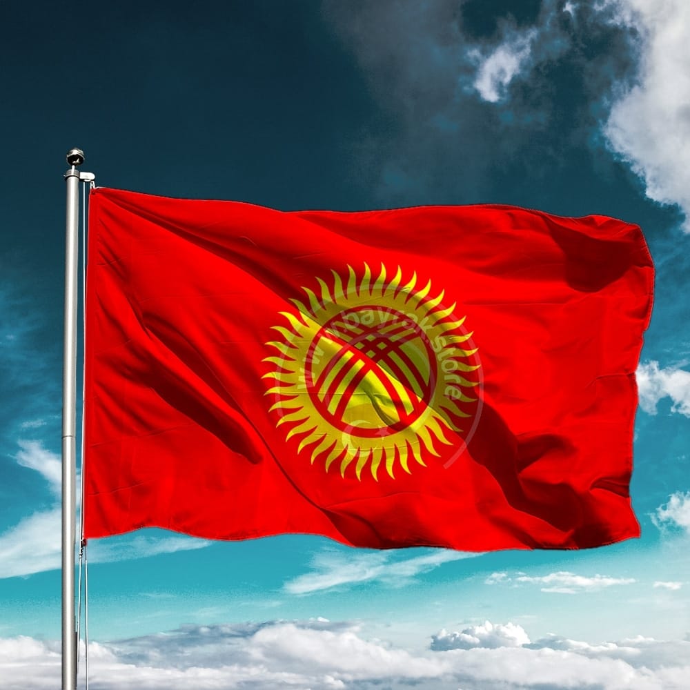Kırgızistan Bayrağı Kırgızistan Bayrağı Tüm Ebatlar