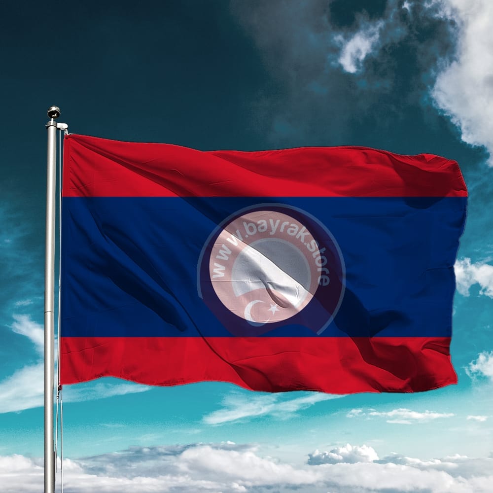 Laos Bayrağı Laos Bayrağı - Görsel 1