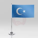 Doğu Türkistan Masa Bayrağı Arka