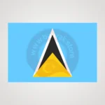 Saint Lucia Makam Bayrağı Satın Al 2