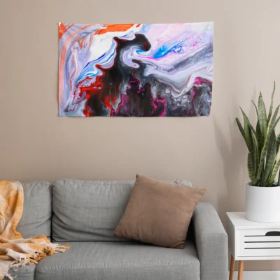 Canlı Fluid Art Masa Örtüsü Satın Al