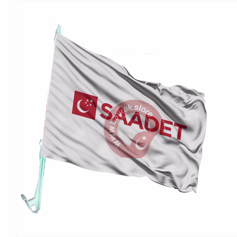 Saadet Partisi Otofors Bayragi Beyaz bayrağı