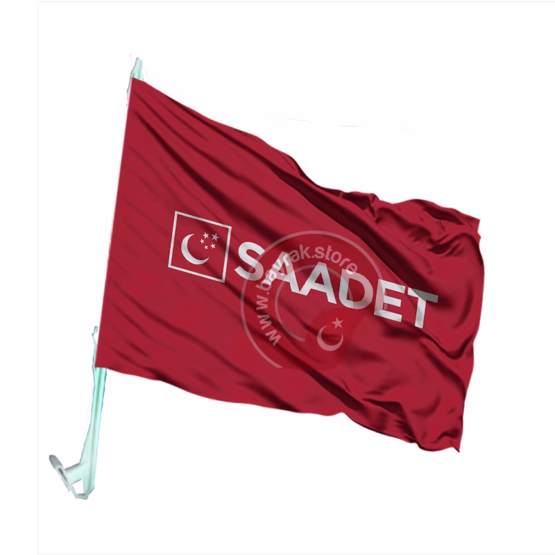 Saadet Partisi Otofors Bayragi Kirmizi bayrağı