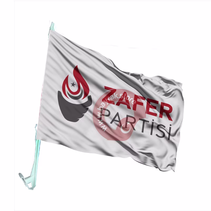 Zafer Partisi Otofors Bayragi Beyaz bayrağı
