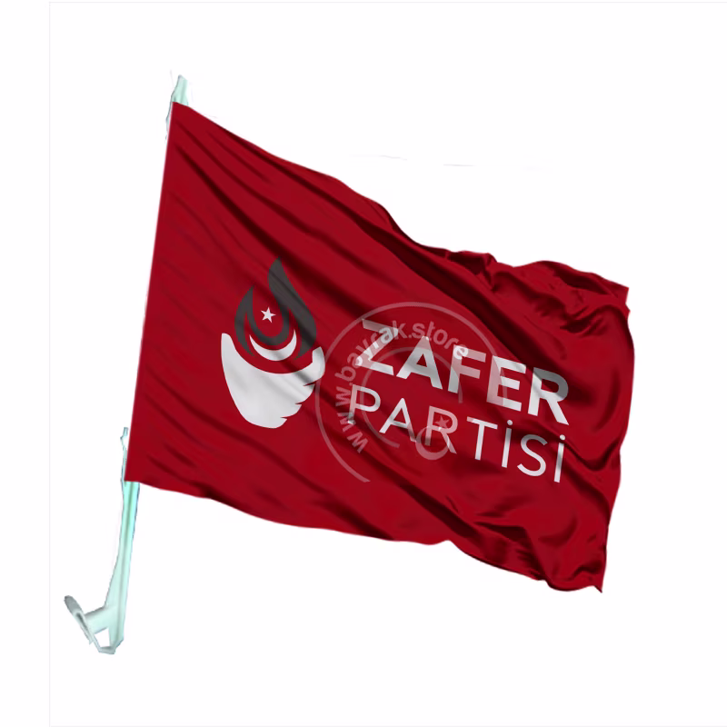 Zafer Partisi Otofors Bayragi Kirmizi bayrağı