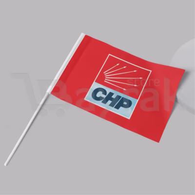 chp sopali bayrak kirmizi 1 bayrağı