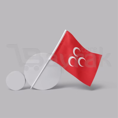 mhp sopali bayrak kirmizi 2 bayrağı