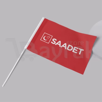 saadet partisi sopali bayrak kirmizi 1 bayrağı