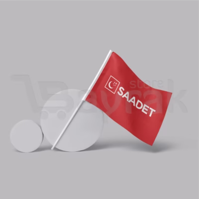 saadet partisi sopali bayrak kirmizi 2 bayrağı