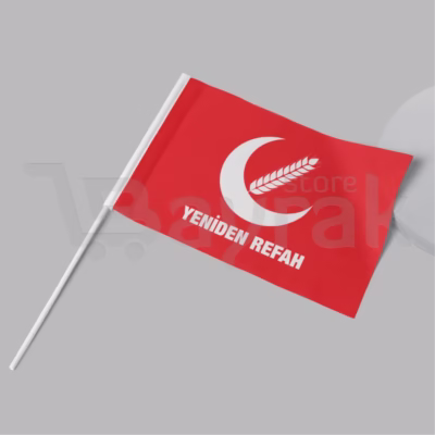 yeniden refah partisi sopali bayrak kirmizi 1 bayrağı