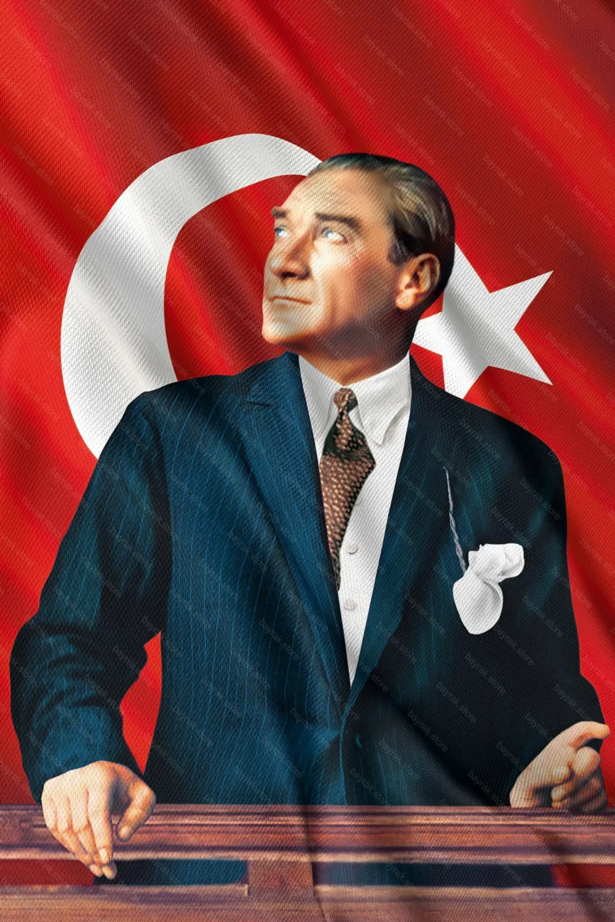 Kumaş  Atatürk Posteri 2