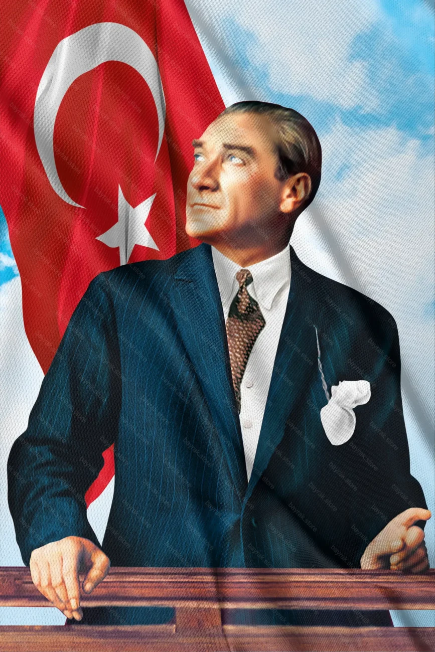 Kumaş  Atatürk Posteri 4