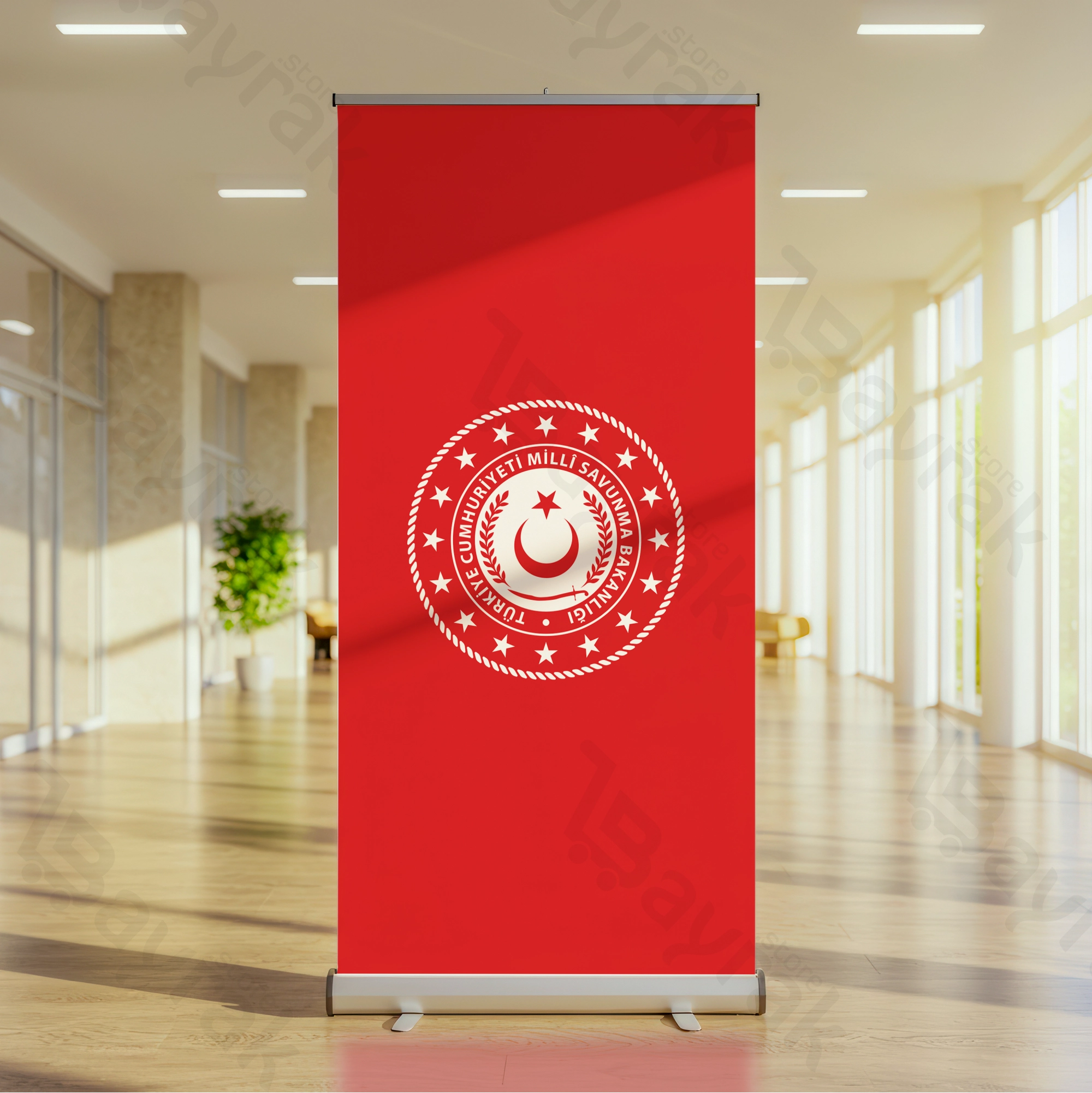 milli savunma bakanlığı roll up banner kırmızı 2 Millî Savunma Bakanlığı Roll Up Banner - Görsel 1