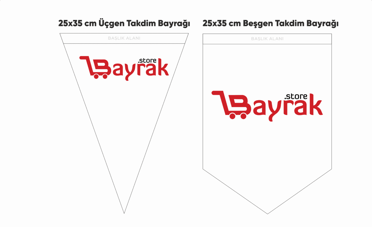 takdim bayragi kalip bayrağı