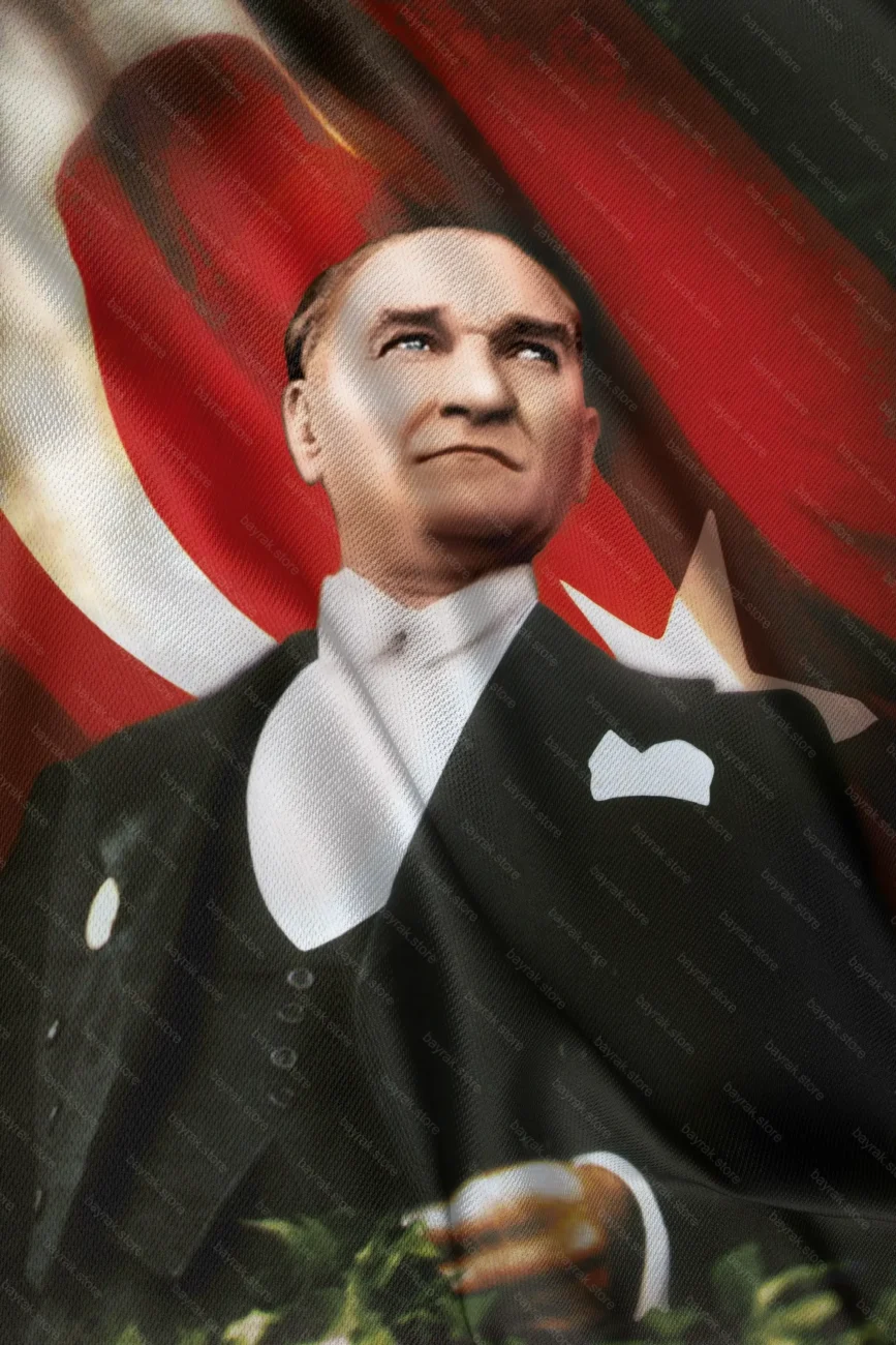 Kumaş  Atatürk Posteri 1