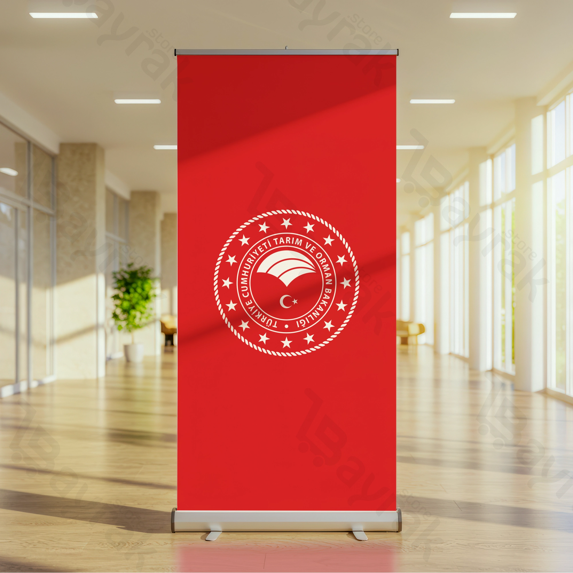 Tarım ve Orman Bakanlığı Roll Up Banner Kırmızı Tarım ve Orman Bakanlığı Roll Up Banner - Görsel 1