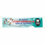 23 Nisan Pankartı saten